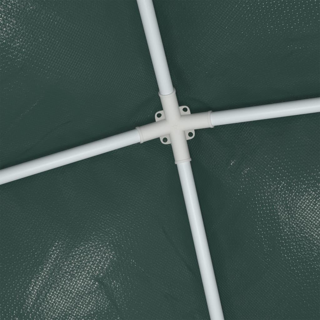 Green Polyethylene and Steel Collapsible Party Tent 8.2x8.2ft, Adjustable Folding Design for Outdoor Gatherings, Weather Resistant Cover with Sturdy Frame for Events