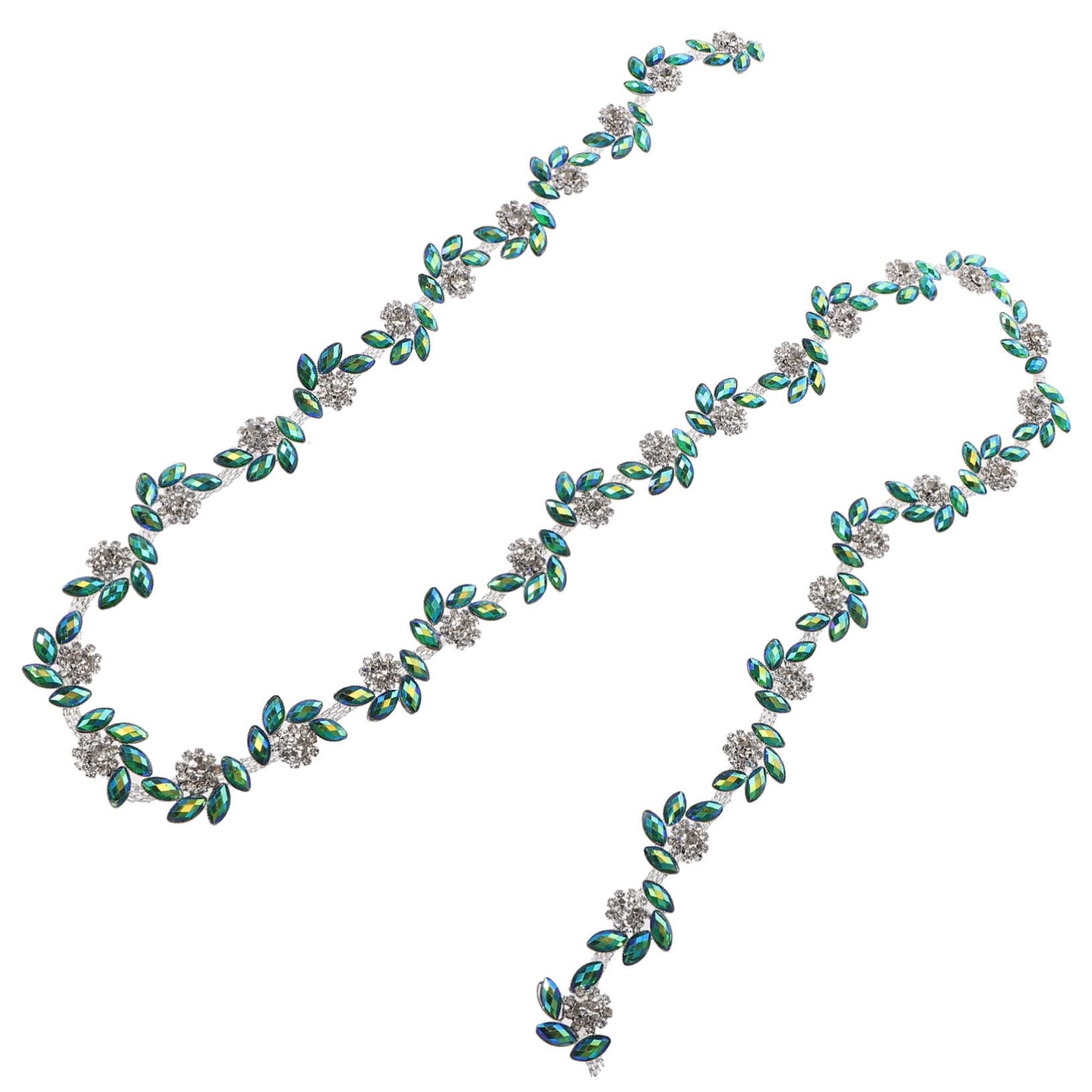 STOBOK 4pezzi Borsa Con Applicazione Di Fiori Strass Per Abbigliamento Da Cerimonia Decorazione Elegante Per Sposi e Damigelle Per Vestiti Scarpe e Accessori Fai Da Te