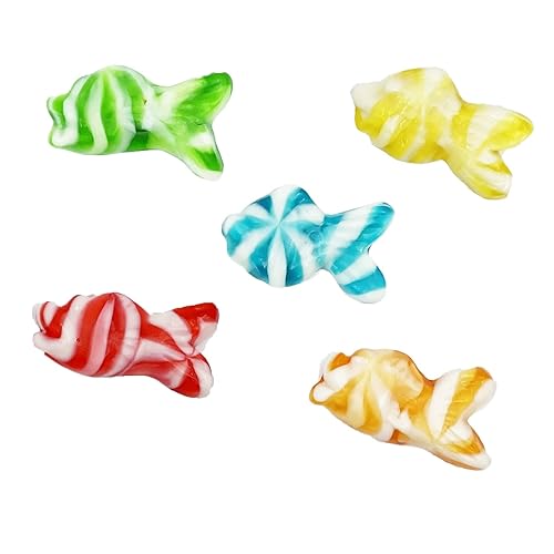 Miniatura 4 de Surtido de caramelos de pescado Swirly Gummi, deliciosas gomitas de sabores de frutas (2 libras)