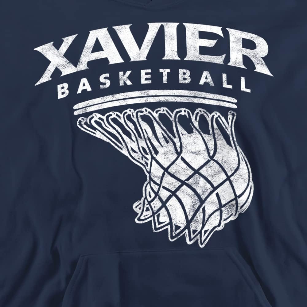 Xavier University Official Basketball Hoop Youth Kids Boy/Girls Pull-Over Hoodie Sweatshirt