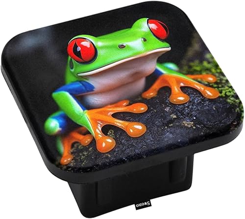 Vista 53 de Swono Cubierta de enganche de remolque de colibrí para receptores de 2 pulgadas, hermosas flores rosadas de jardín colibrí pájaro de goma receptor