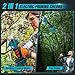 Akku Astschere mit Stange, 2-In-1 Bürstenlose Akku Gartenschere Kompatibel mit Makita Akku, 30 mm Schneiddurchmesser Akku BaumSchere für Garten und Baum Beschneiden, Verlängerung 2m(Ohne Batterie)