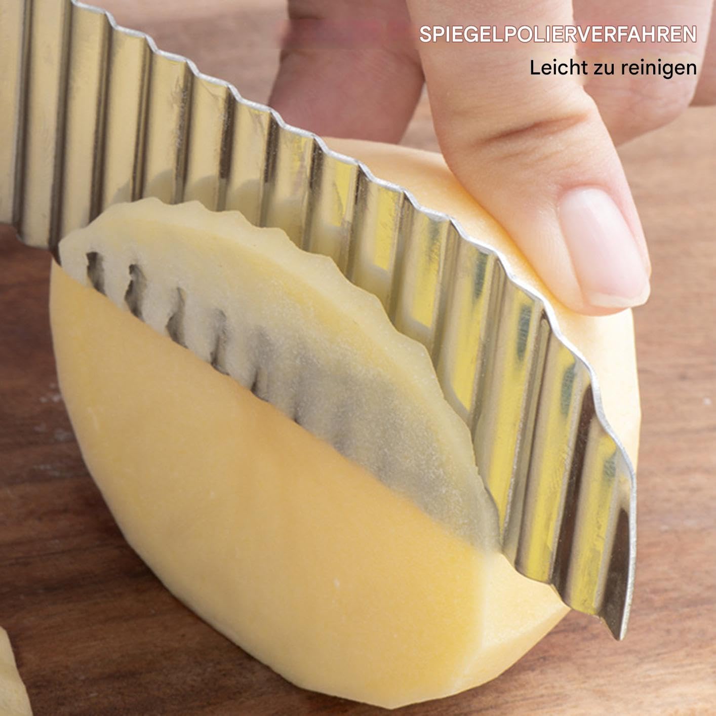 Kartoffelschneider zerkleinerer und Küchenhelfer Werkzeuge | Crinkle-Kartoffelschneider, Wellenschneider Zerkleinerer Werkzeuge für und Karotten Gurken Mais Brot Kochen und