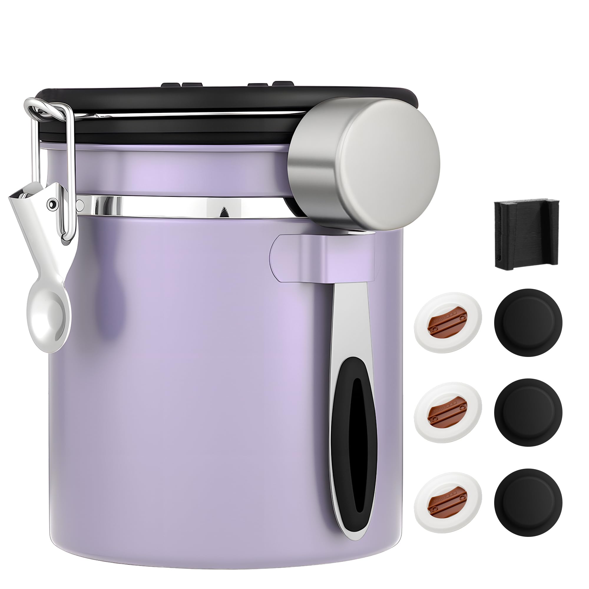 Amazon｜ShanSonコーヒーキャニスター 密封容器 ステンレス コーヒー豆