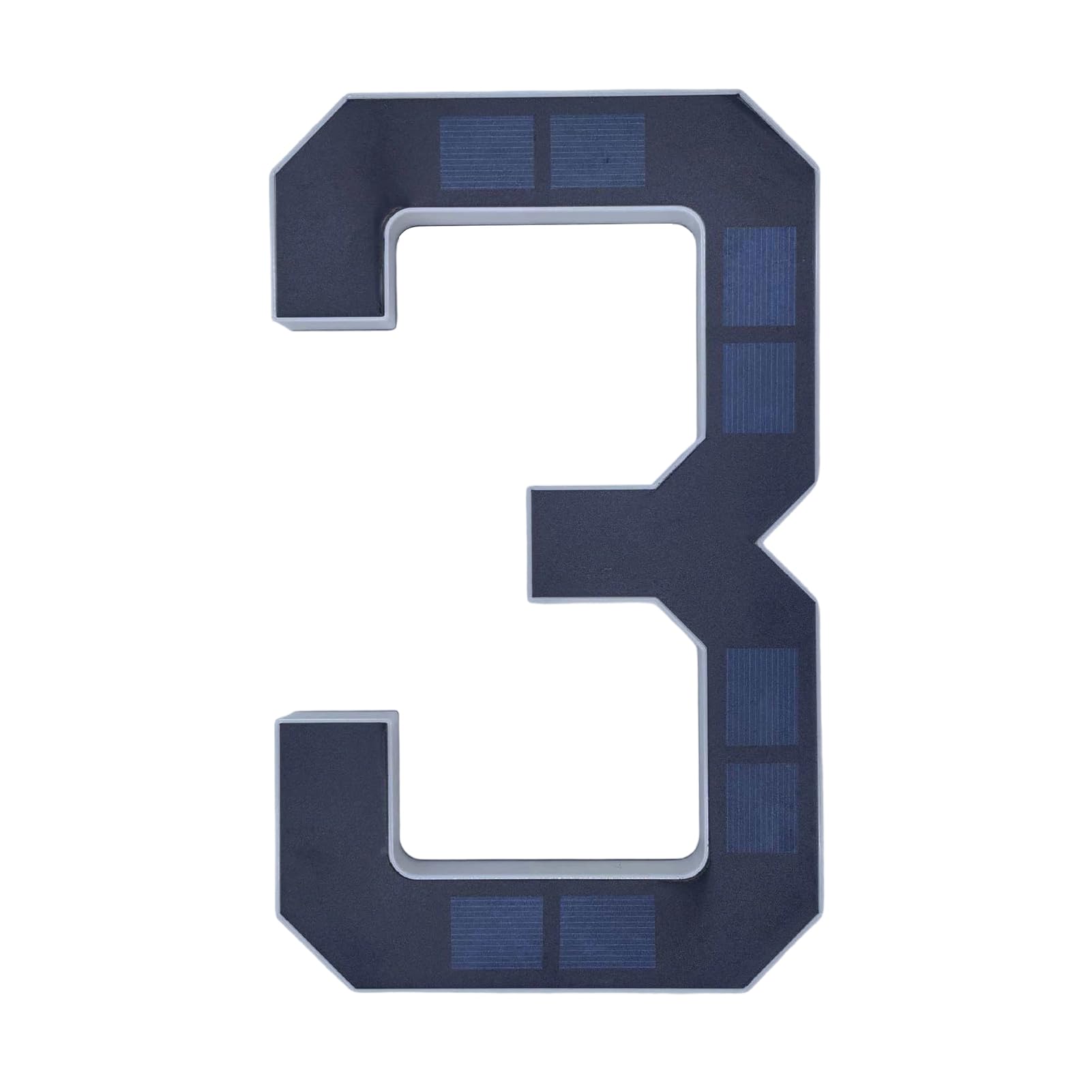 matumou Solar Lighted House Number Outside Light-up Address Number Waterproof Modern House Number Light Address Sign for Outdoor Front