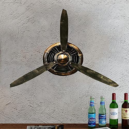 KEPMOGOH Hélice d'avion De Fer De Style Industriel Rétro, Décoration Murale De Barre De Restaurant De Loft, Décor d'art Mural d'avion D'aviation, Pendentif Décoratif, Decoration De La Maison
