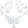 16 Pieces 41.3 Inch Peace Dove Balloons White Memorial to Release in Sky Pigeon Bird Balloons Ceremonies Party Decorations for Wedding Funeral Birthday Engagement Party