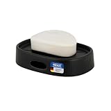 WENKO Seifenablage Mod. Fablo aus Keramik mit Rillenoptik, freistehender Seifenhalter, mit...