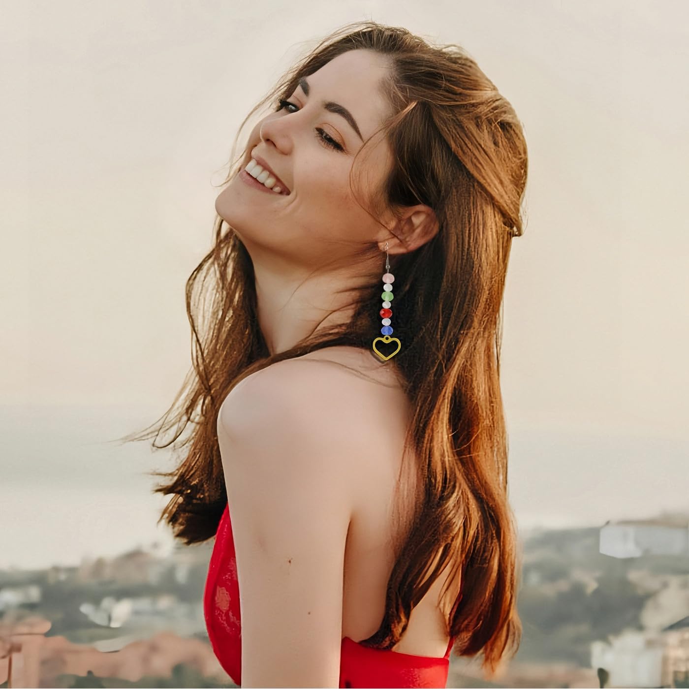 1000Pcs Glass Crystal Beads for Jewelry Making Bracelets Necklace Earring DIY Faceted Shape Decor Loose Rondelle Beads Colorful Assorted Suncatcher Glass Beads for Crafts 6mm 8mm Fresh Color - Image 7