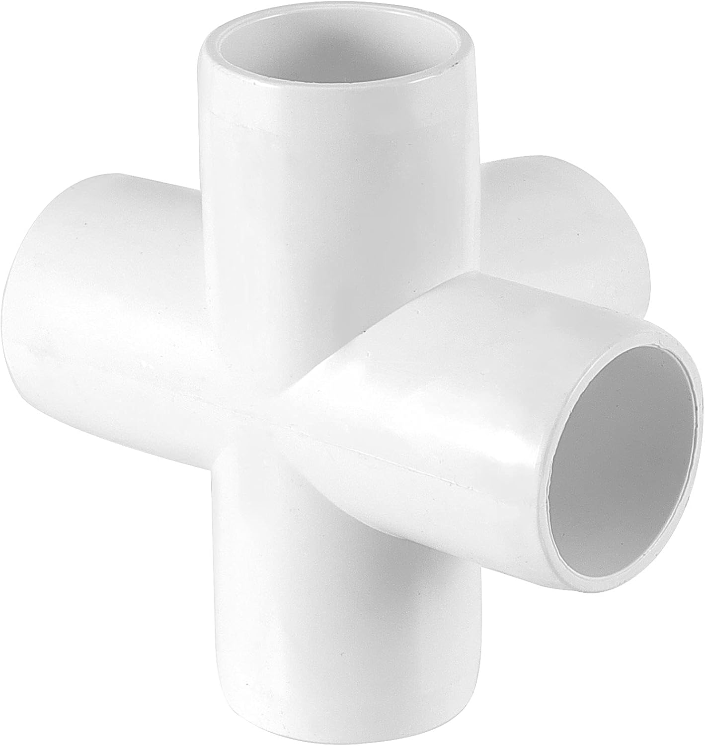 ZOENHOU 20 PCS 1 Inch 5 Way Elbow PVC Fitting, White Pipe Fittings Heavy Duty,SCH40 Elbow PVC Fitting for Furniture Structural Tent Connection