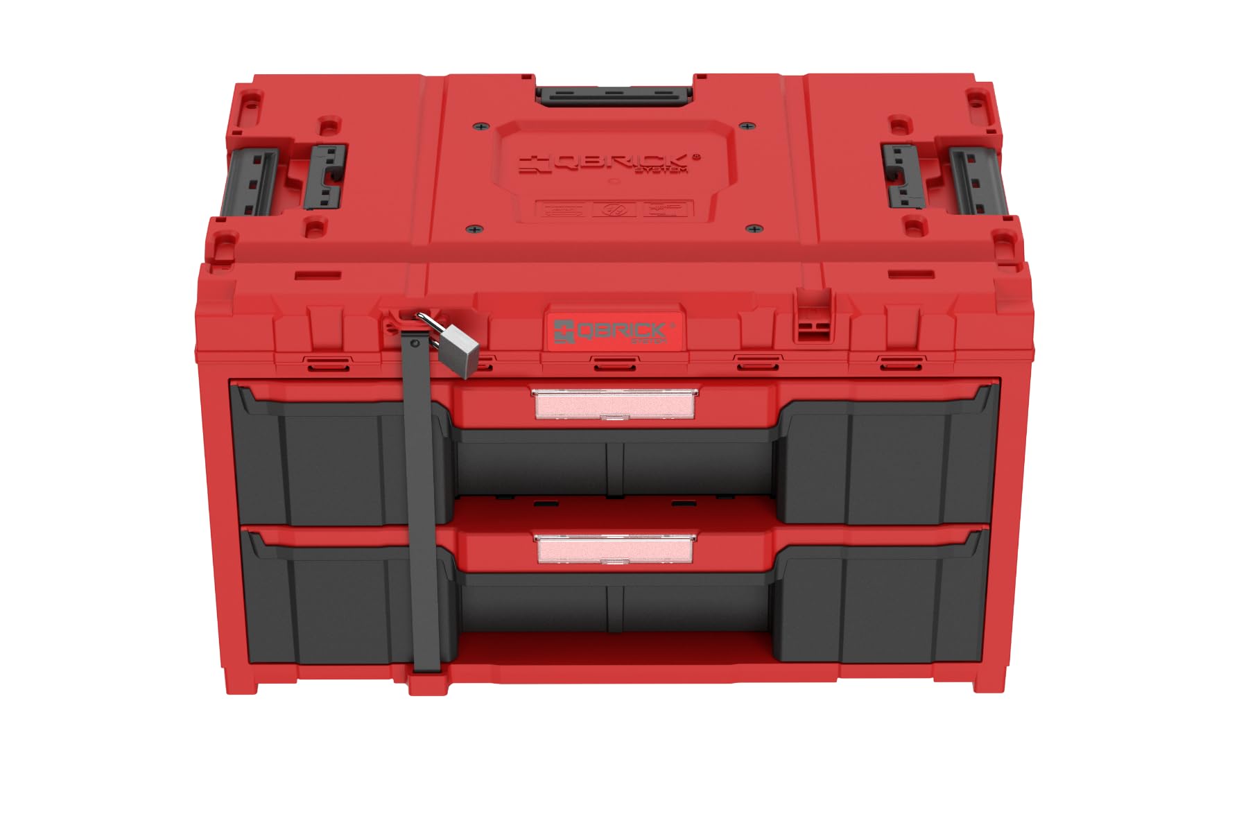 QBRICK SYSTEM One Drawer 2 Skrzynka narzędziowa 2.0 Czerwony Ultra HD 587 x 380 x 340 mm