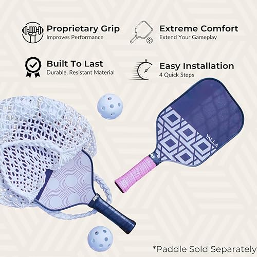 Miniatura 3 de Pickle Grips - Cinta de agarre para pala de pickleball - Envoltura de agarre para raqueta de pickleball - Envoltura de agarre de paleta que absorbe