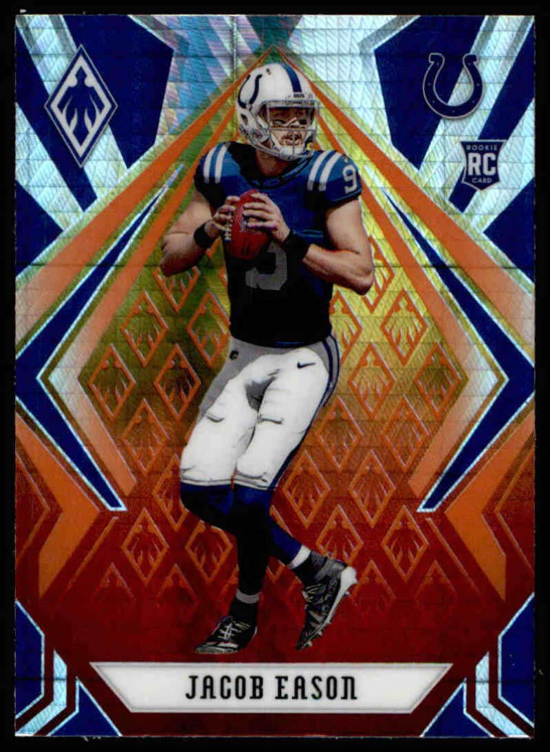 Amazon.com: 2020 Panini Phoenix Fire Burst #116 Jacob Eason Indianapolis  Colts (Silver Prizm Refractor) NFL Football Card (RC - Rookie Card) NM-MT :  Collectibles & Fine Art