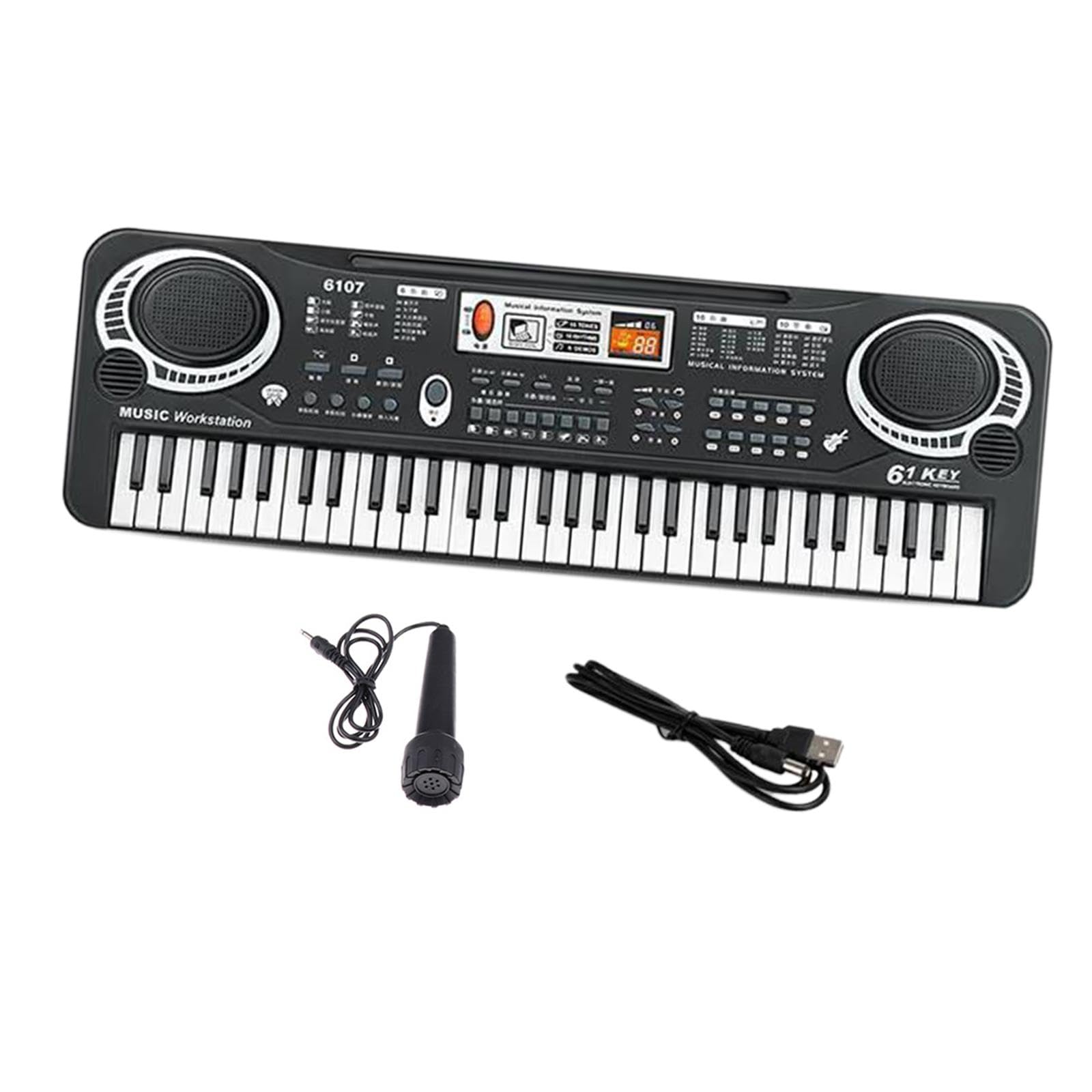 Piano Keyboard for Kids Portable Practical Music Instrument Holiday Children Black Colors Packing-picture-22