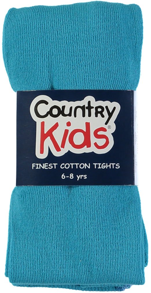 Country Kids Girl's C005 Tights, Blue (Turquoise), One (Size:9-11 Yrs)