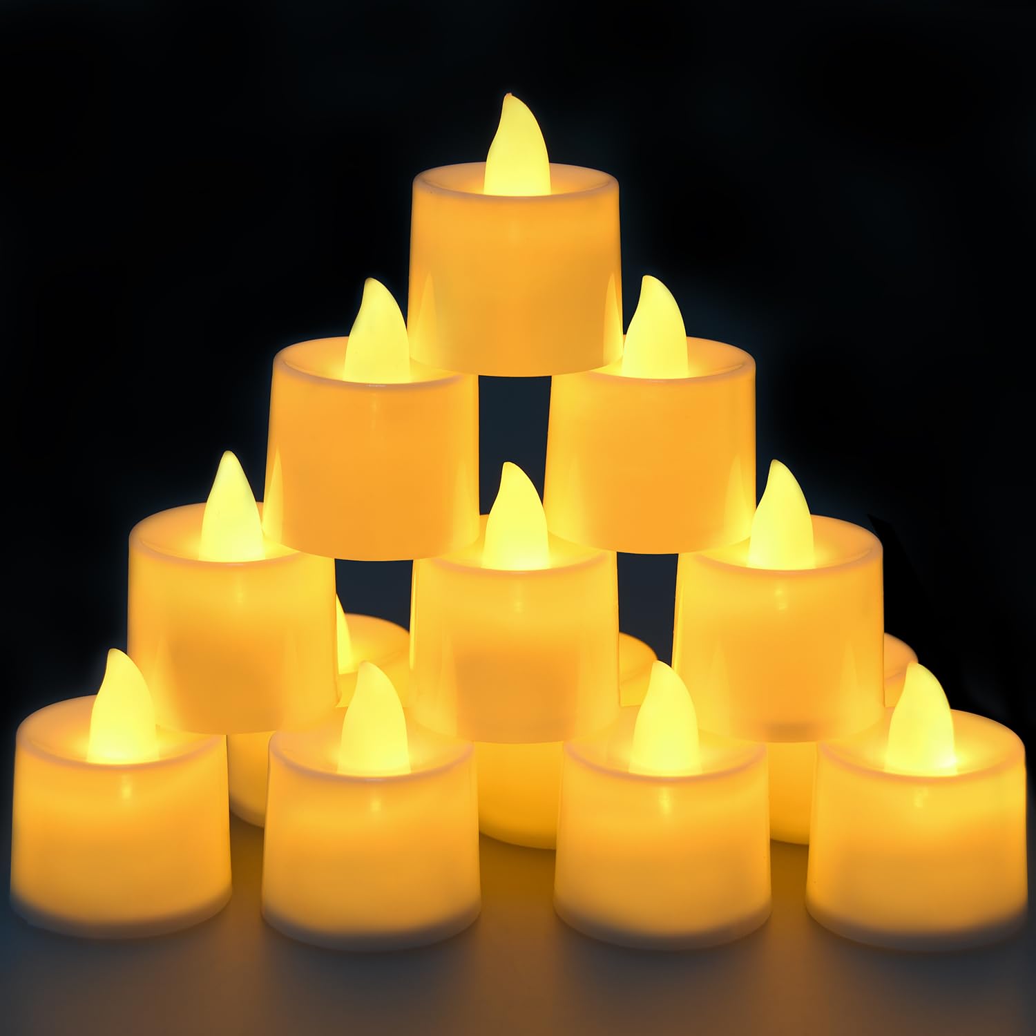25/50/100 Pack Flameless Votive Candles, Last 8H+, No Timer or Flickering — image 1
