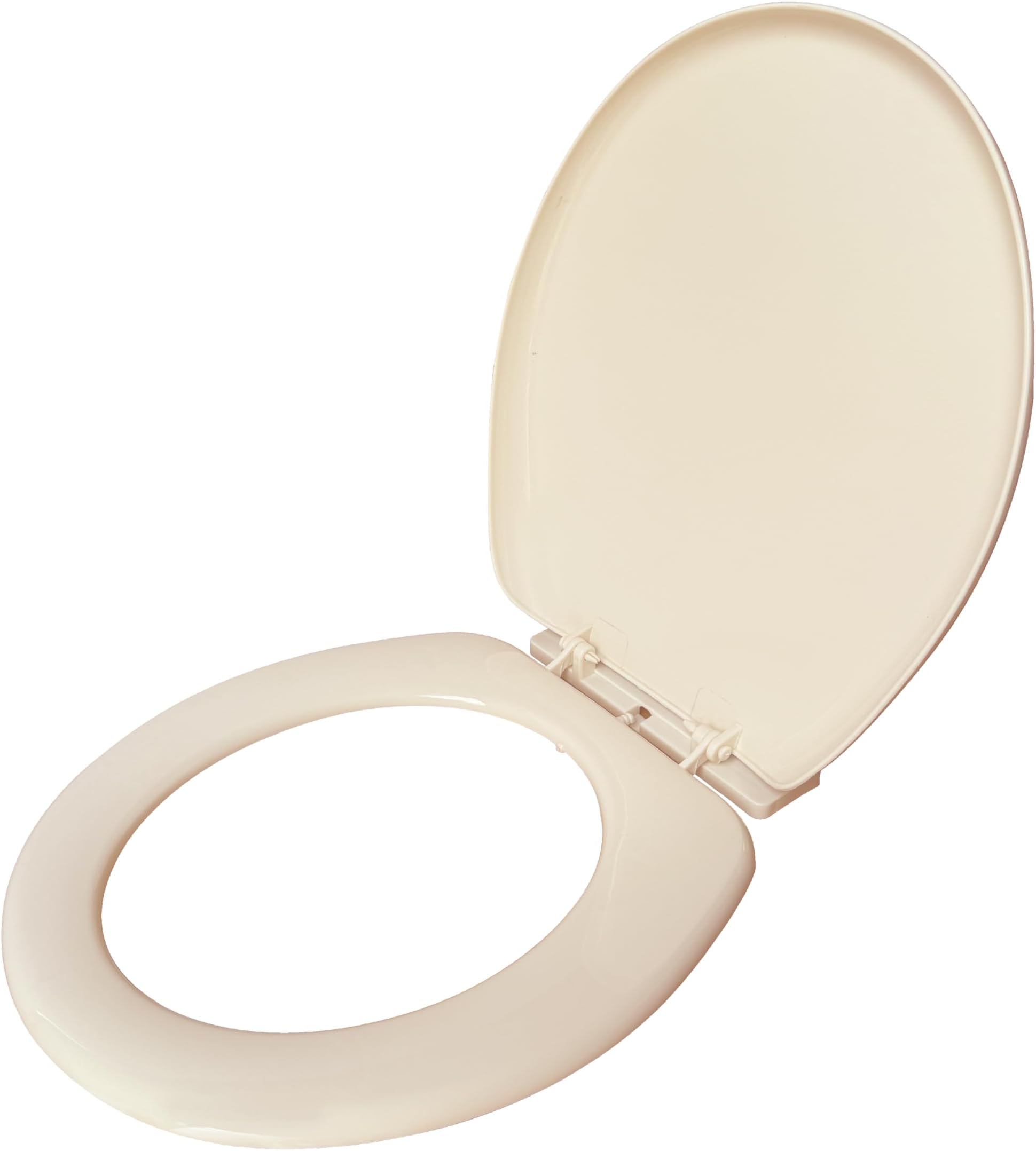 LUXART Toilet Seat Cover 17.9L x 14.5W Inc Indian Commode Oval Seat Cover With Round Edge | EWC Non Soft Close Commode Cover With Installation Kit | PP Western Toilet Cover For Bathroom Commercial Use