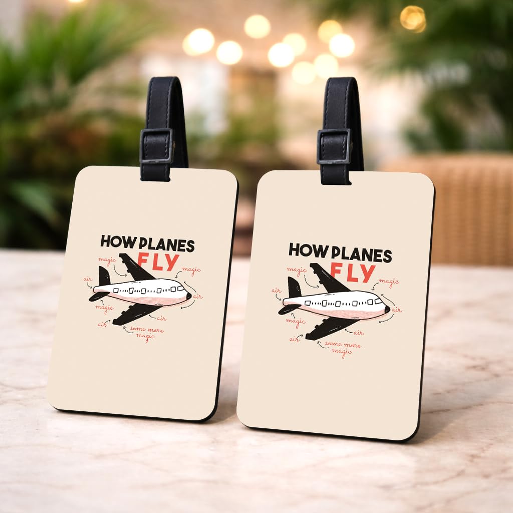 Wood Luggage Tag Set (2 Pack) - Wander Quote Design, 2.75 x 3.75 in (7 x 9.5 cm), Reusable Buckle Strap, Baggage Tags for Suitcases & Cabin Bags-image-10
