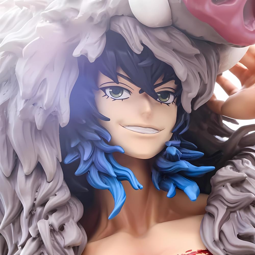 Figura De Inosuke (Demon Slayer) - Muñeco De PVC De 10 Cm Con Cabeza Extraíble, Coleccionable Para Decoración Y Regalo De Anime