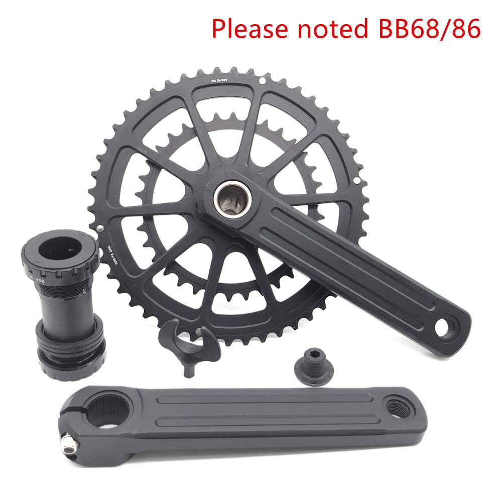 Guarnitura MTB Crankset della Bici da Strada CNC. Bicycle CrankSet CatenaCheel 34/5 0T 170mm. Gettono in Bicicletta Gear Gear Gear Pieghevole Pieghevole Clank Guarnitura