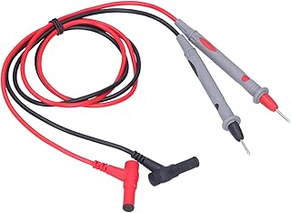 Teste de multímetro, cabo de teste de multímetro, 17 mm, acessórios para multímetro de comprimento de ponta, PVC com completo para testes industriais e elétricos