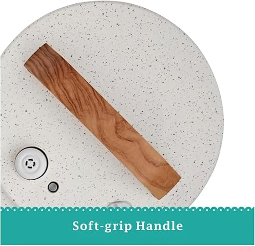 Miniatura 4 de Pioneer Woman - Olla a presión de 6 cuartos de galón con pantalla de control táctil, moteado de lino, nueva (lino moteado)