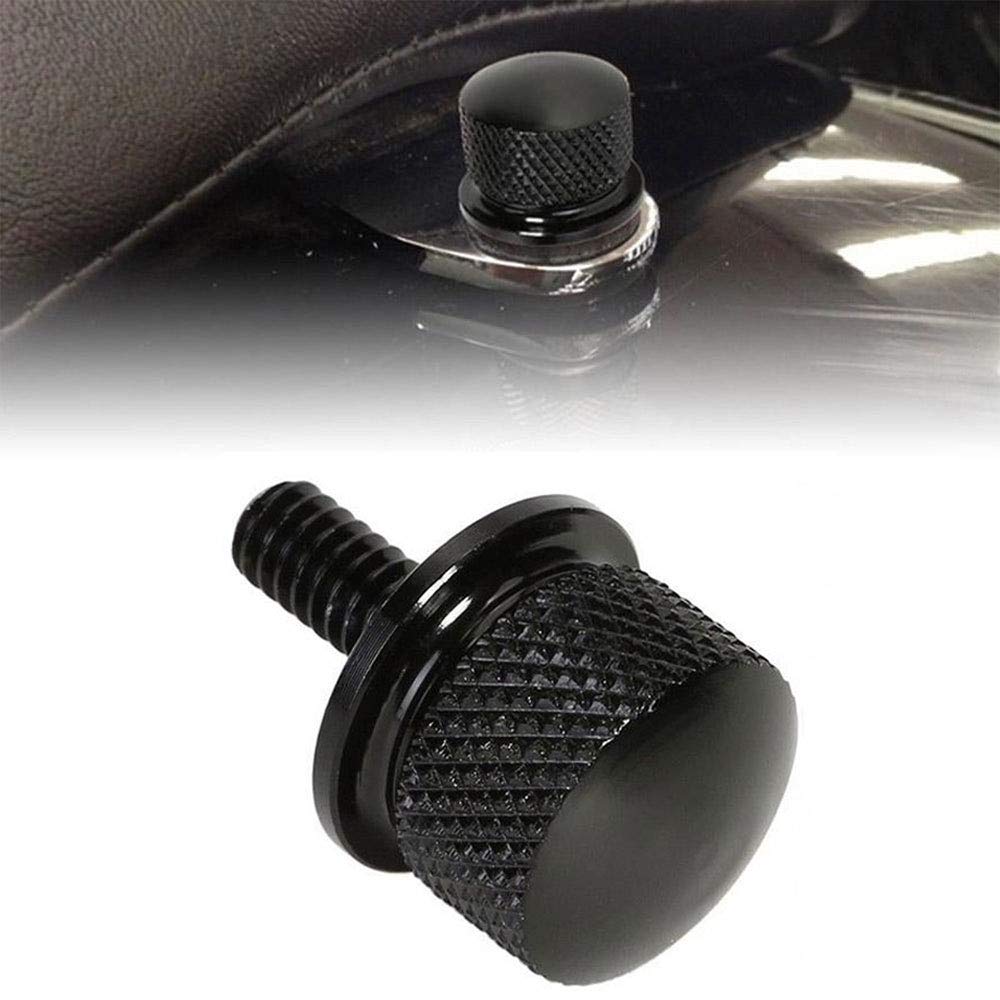 Bullone Sedile Moto In Alluminio Billet Cromato Nero - Filettatura 1/4-20, Sgancio Rapido, Senza Attrezzi - Foto 3