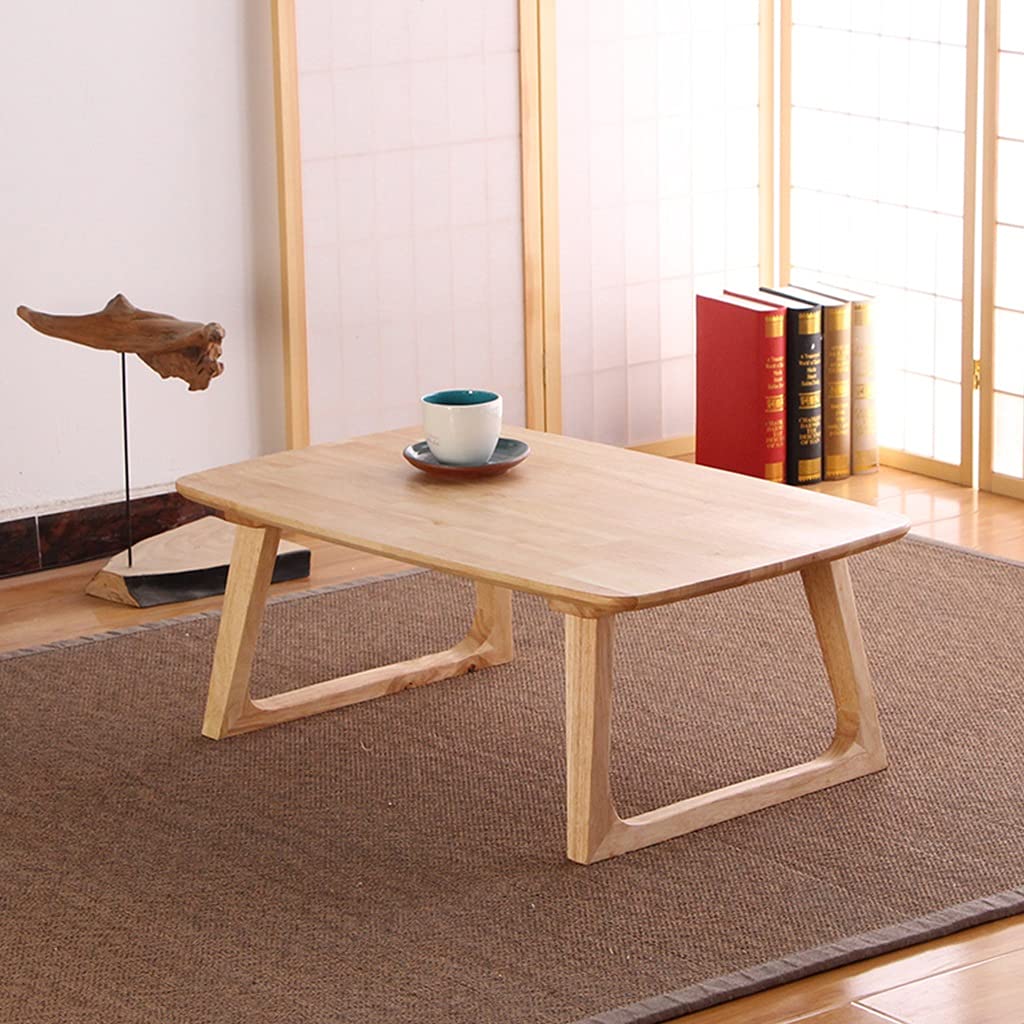Lite drewno kawa salon drewniana kawa balkon herbata proste śniadanie łatwe w instalacji (kolor: kolor drewna, rozmiar: 100 x 50 x 35 cm)
