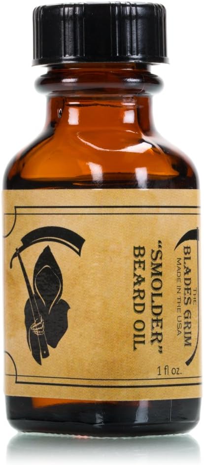 The Blades Grim – Hand made, Beard Oil (Smolder, 1oz)
