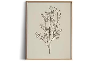 Vintage-Inspired Botanical Poster: Leave Wall Adornment