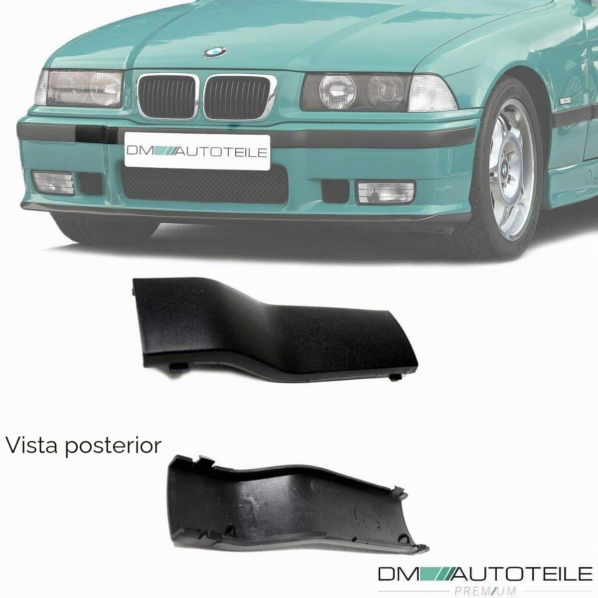 DM Autoteile Juego de 4 listones para parachoques delantero para E36 M3 M-Paket modelos + tornillos