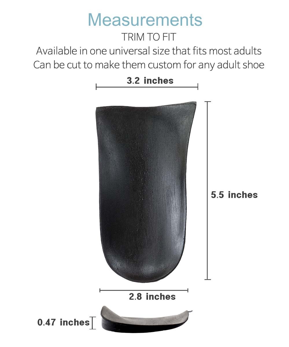 Pronation, Cuñas de talón de supinación para rodillas y patas de arco se venden individualmente, cuñas de taco, gris, 1 par (paquete de 1)