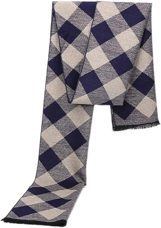 Men's Rectangle Scarf Daily Wear As Per Picture Scarf Lattice, Fashion Formal Soft Scarves for Men (Color : A)