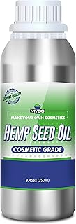 Myoc Pure Hemp Seed Oil – 250Ml (8.4 Fl.Oz), Hemp Seed Oil for Skin & Body, Hemp Seed Oil for Soap Bar, Hemp Seed Oil for Soap Making Bulk, Hemp Seed Oil for Homemade Soap, Hemp Seed Oil Bulk