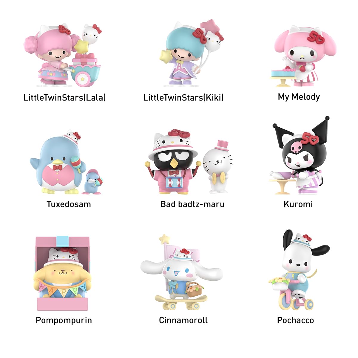 POP MART Sanrio characters Hello Kitty 50th Anniversary Series Figures 3Boxes Premium Design Gifts for Women Fan-Favorite Collectible Chic Art Toy Action Figure - Image 2