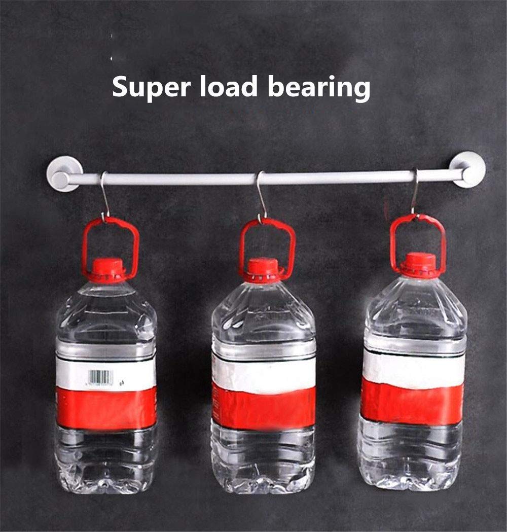 Einpoliger Handtuchhalter, Selbstklebender Handtuchhalter an der Wand, Space Aluminium-Handtuchhalter aus Rost für Badezimmer Küchenbüro.Stanzen frei-K 80 cm Farbe: F, Größe: 60 cm