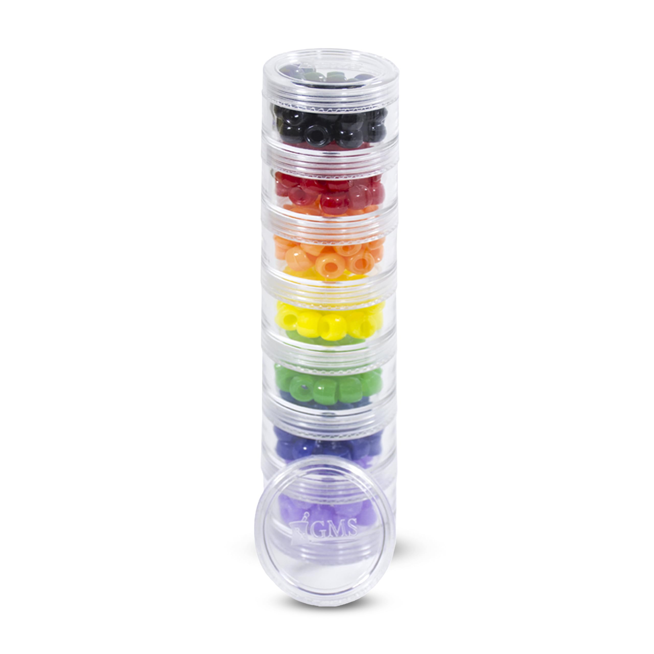 7 Day Medicine Pill Organizer - Stackable Pill Box - Fits Small Tablets & Vitamin Supplements - Keep Your Daily & Weekly Medicine Organized in One Place - Small - Clear
