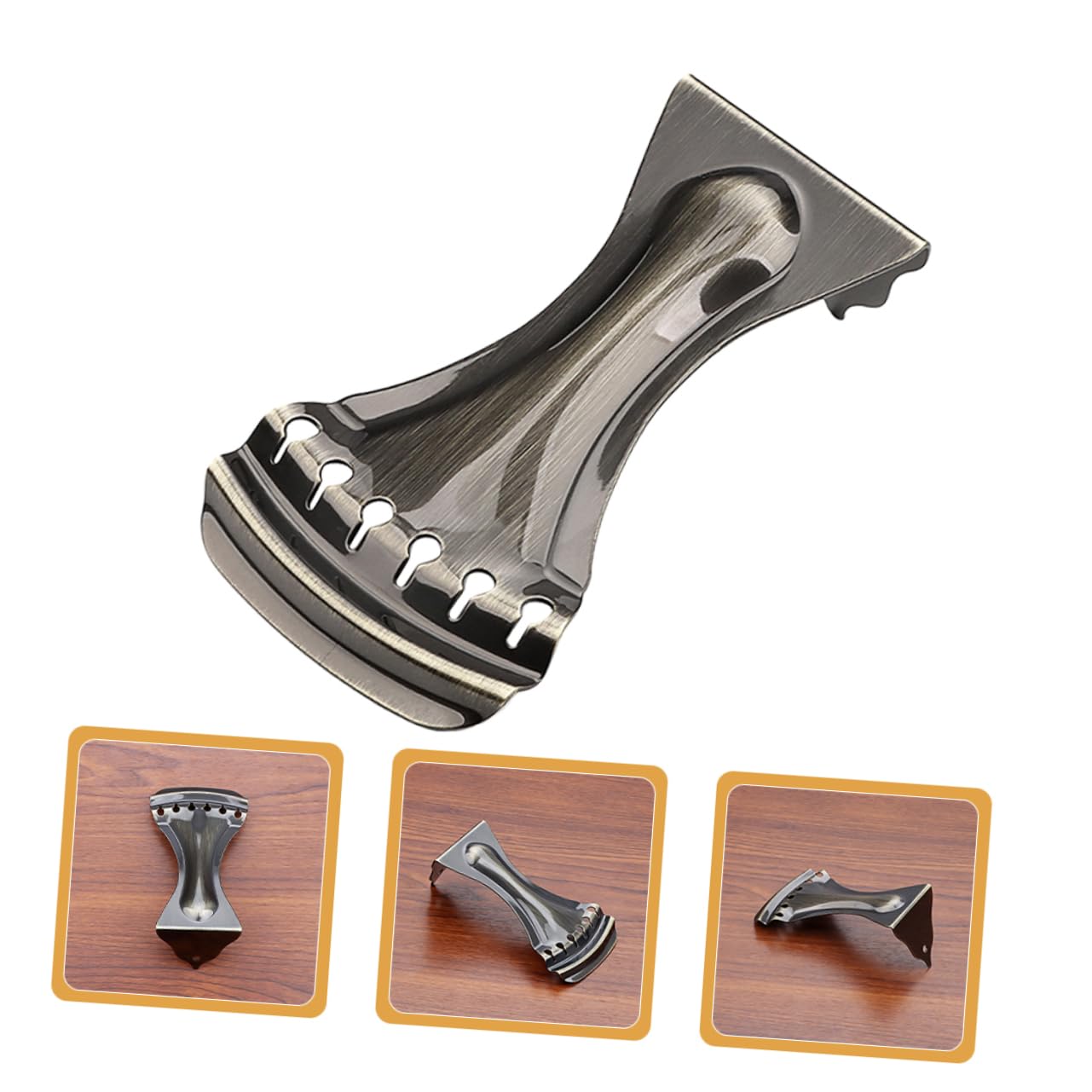 Yardwe String Resonator Guitar Tailpiece Replacement Durable Construction Easy Installation Portable Design for Electric Guitars for Musicians