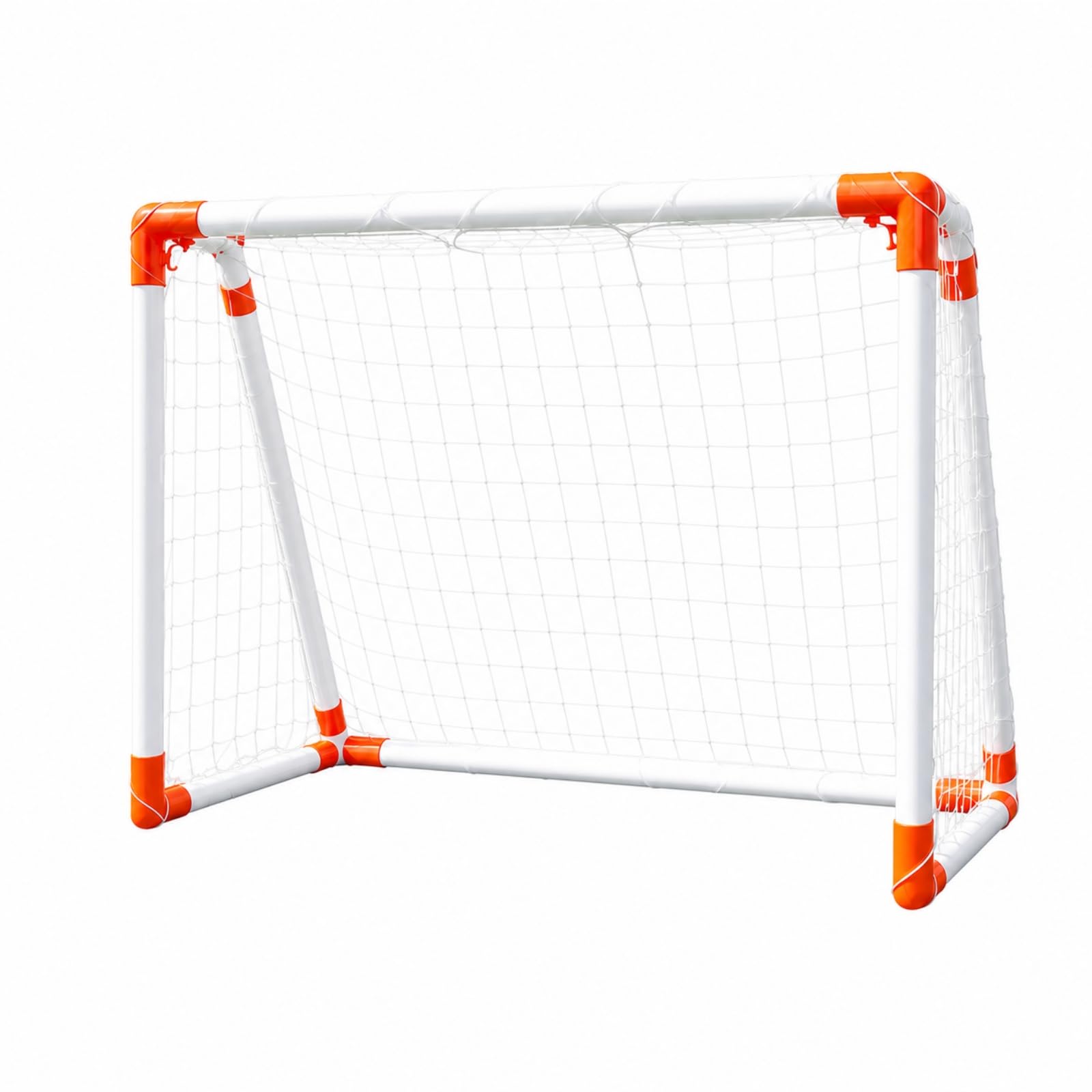 Portería Fútbol con Red Estable Plegable, Arco Fútbol PVC, para Exteriores, Niños