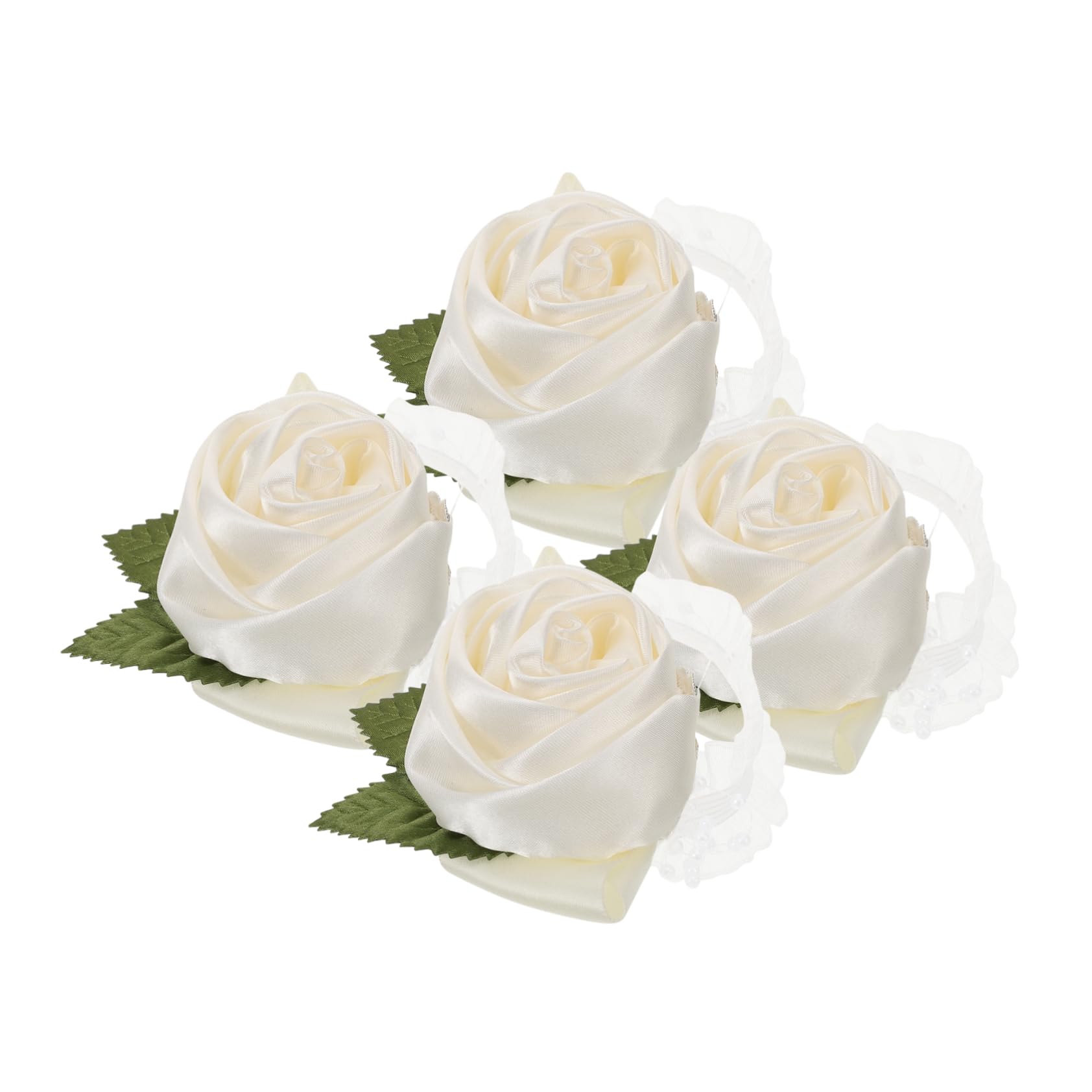 Homoyoyo Braccialetto Nuziale con Fiori Artificiali Braccialetti Floreali per Matrimoni Damigelle d'Onore Nastri per Bouquet da Sposa Nastri per Bouquet da Sposa