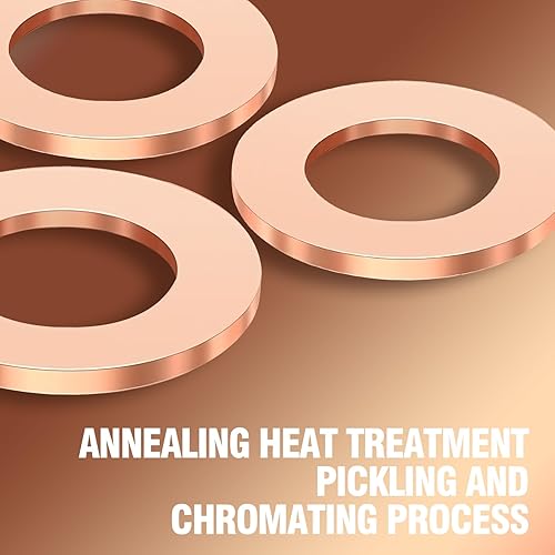 Miniatura 6 de HNYYZL Arandela de trituración de tapón de drenaje de aceite M12,Lavadora de sartén de aceite de cobre M12,Junta de sellado de arandelas de