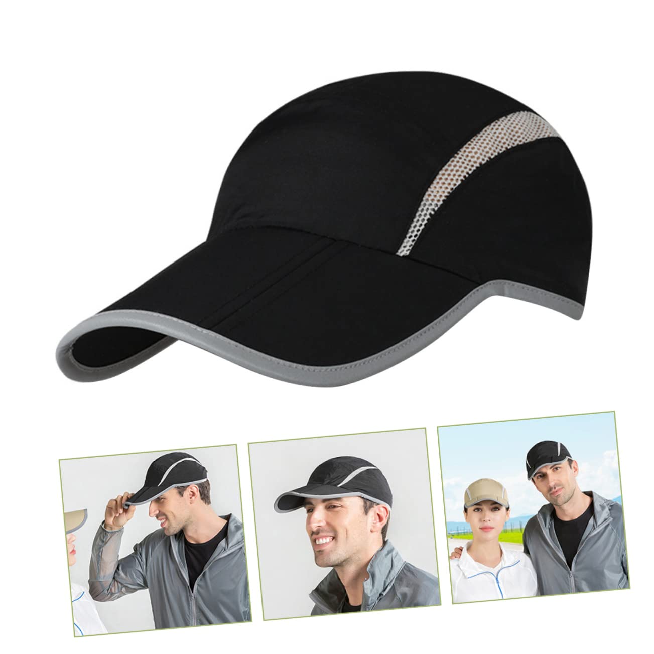 Beaupretty Running Unisex y Transpirable para Actividades Aire Protección UV y Reflectante para Running
