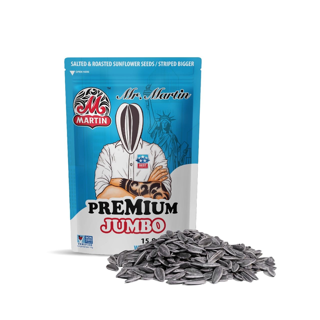 Amazon.com: MR. MARTIN Premium Jumbo Salted Sunflower Seeds To Eat