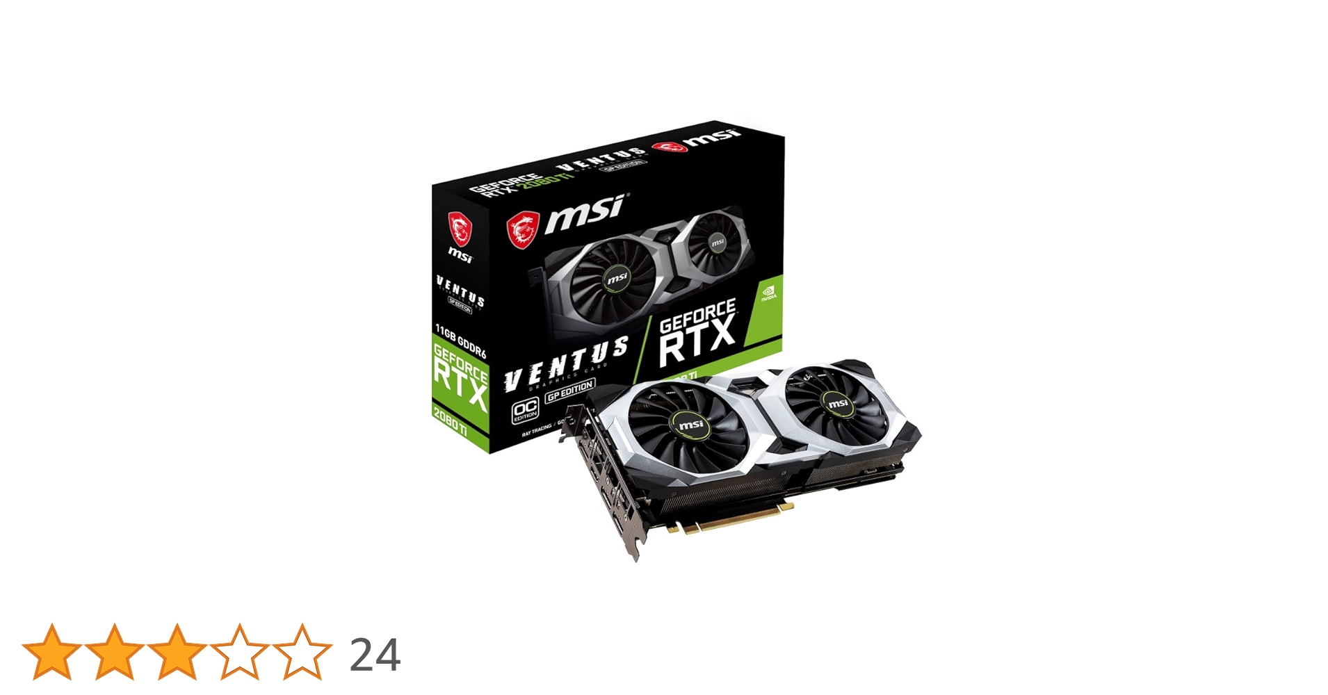 VGA MSI GEFORCE RTX 2080 TI VENTUS GP OC 11GB : Amazon.it