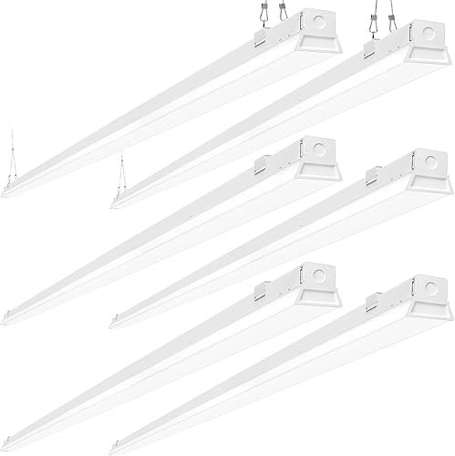 ANTLUX Lámpara LED de tienda de 8 pies, tira de luz de 110 W, 12200 LM, 5000 K, luces lineales LED de 8 pies, iluminación LED enlazable para taller