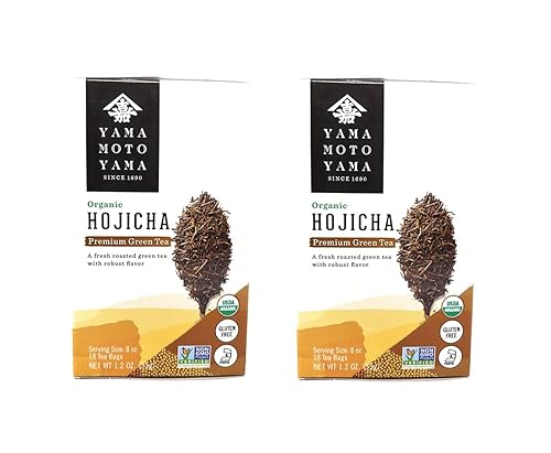Yamamotoyama Té verde orgánico Hojicha Premium (2 unidades, total de 16 oz)