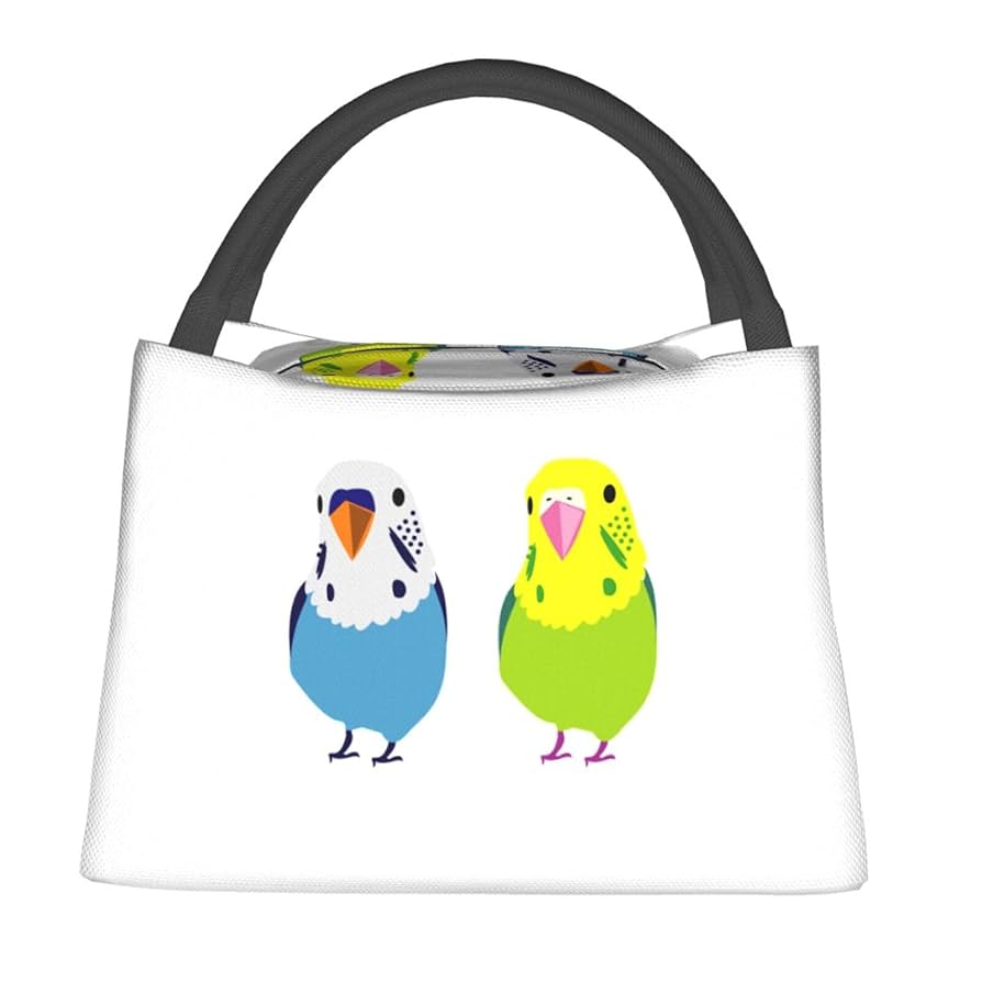 新品　モンゴベス　ランチバッグ　ラベンダーとセキセイ　インコ　鳥　とり　トリ fit=scale-down,w=1200