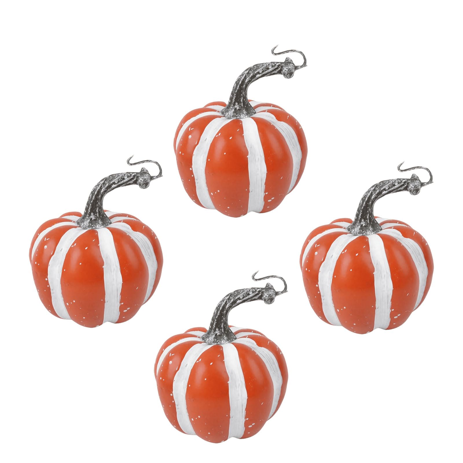 Oxxggkao Red Pumpkin Model Set Of 4 Pieces Lightweight And Artificial Fall Decor Home Party Embellishments For Table Centerpiece And Harvest Festival Foam Pumpkin For Display
