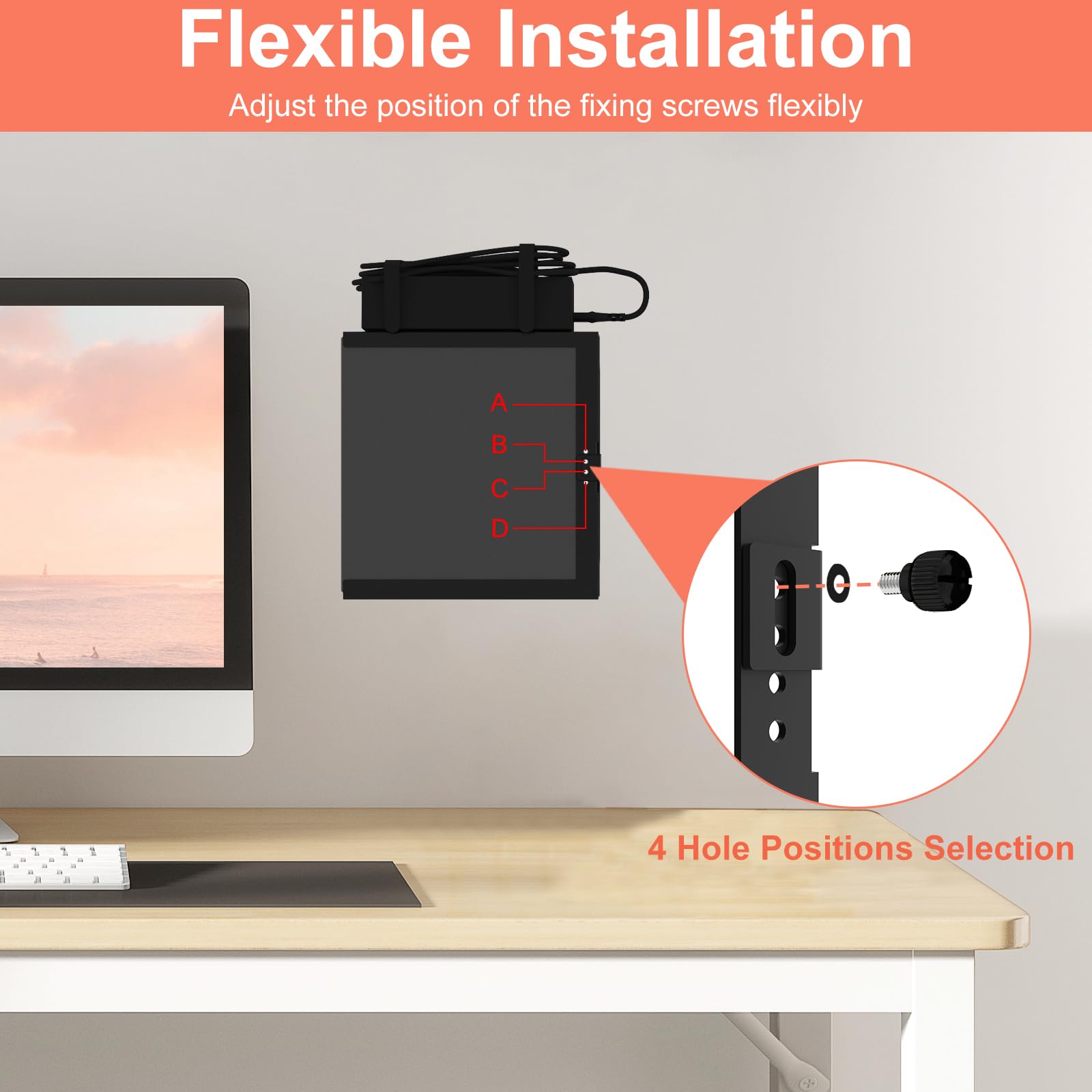 VESA-Halterung für Dell Micro PC VESA/Wand/Unter-Tisch Halterung für