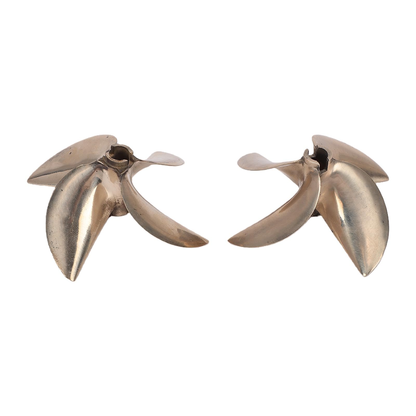 Haofy 2 Stück Messing Schiffspropeller 4 Blatt Propeller, 67 Mm 1,7 Zoll Steigung for RC Boot 836 | Präzise 67 mm Durchmesser, 1,7 Zoll Steigung, 4-Blatt-Design aus Messing